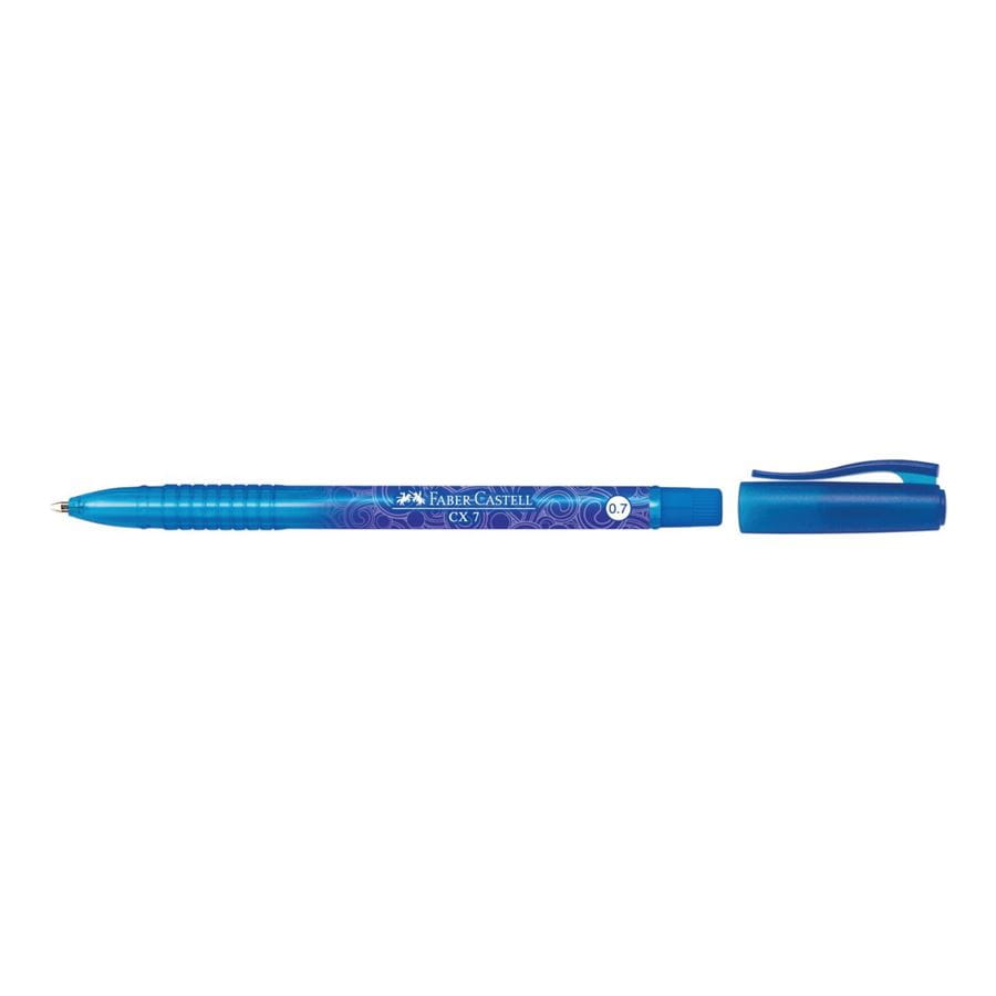 Faber-Castell - Bolígrafo CX7, 0,7 mm, azul