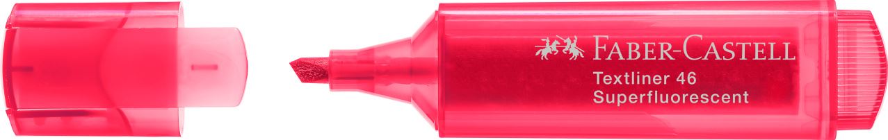 Faber-Castell - Marcador Textliner 46 superfluorescente, rojo