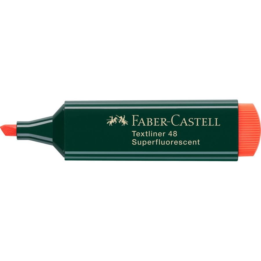 Faber-Castell - Marcador Textliner 48 superfluorescente, naranja