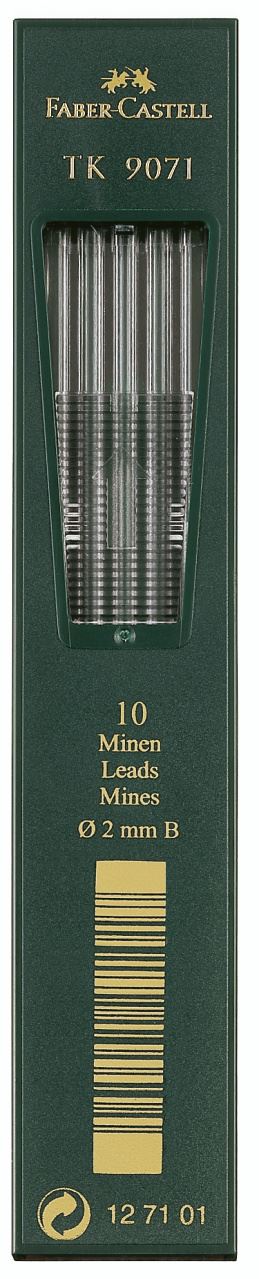 Faber-Castell - Mina TK 9071, B, Ø 2 mm