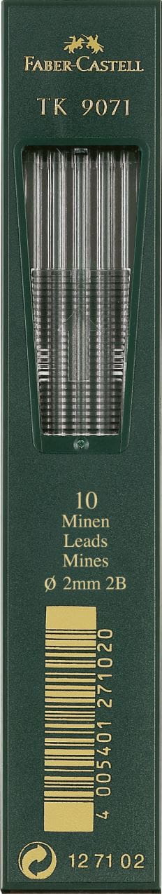 Faber-Castell - Mina TK 9071, 2B, Ø 2 mm