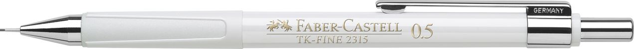 Faber-Castell - Portaminas TK-Fine 2315, 0,5 mm, blanco