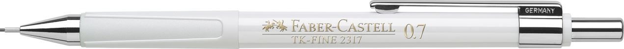 Faber-Castell - Portaminas TK-Fine 2317, 0,7 mm, blanco