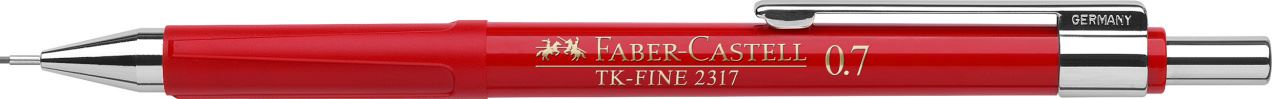 Faber-Castell - Portaminas TK-Fine 2317, 0,7 mm, rojo