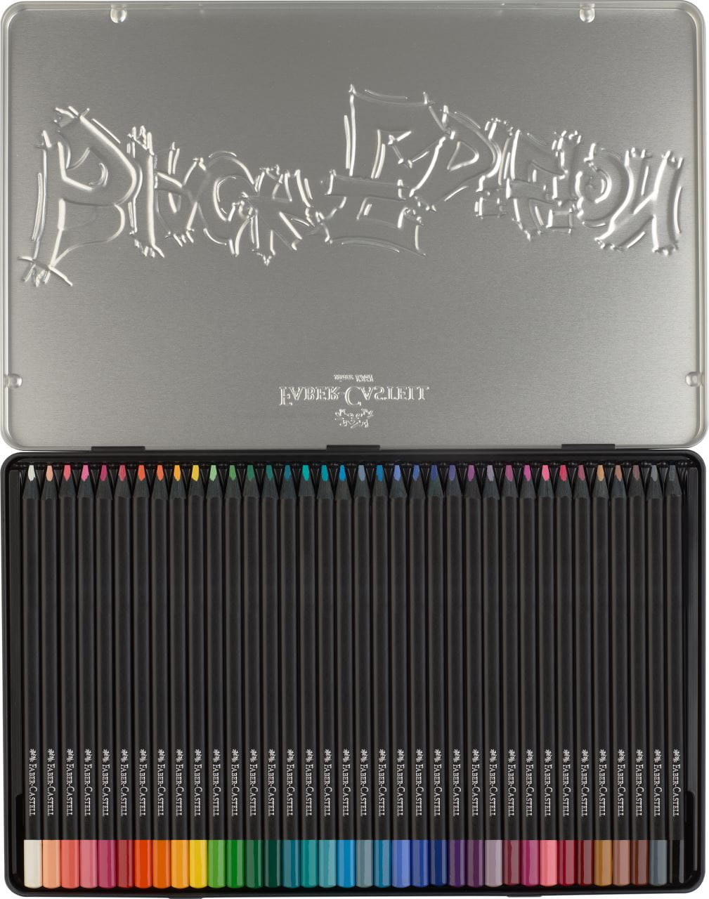 Faber-Castell - Estuche 36 lápices de color Black Edition
