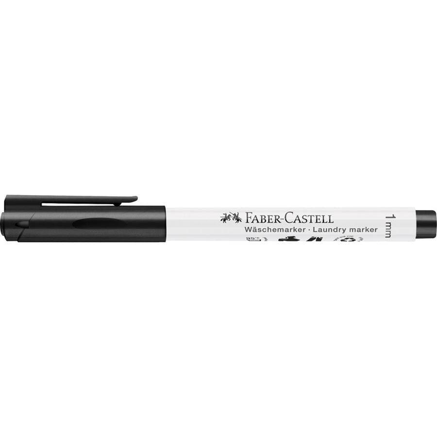 Faber-Castell - Permanent marcador de ropa negro