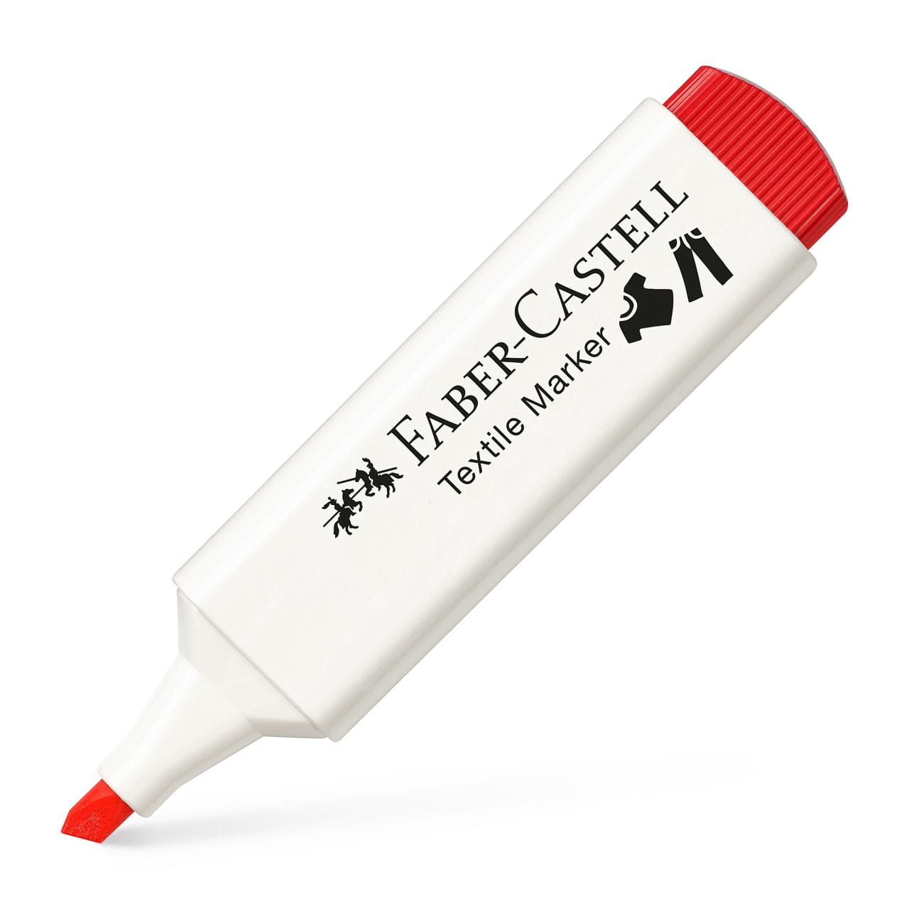 Faber-Castell - Textile Marker red