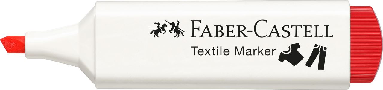 Faber-Castell - Textile Marker red