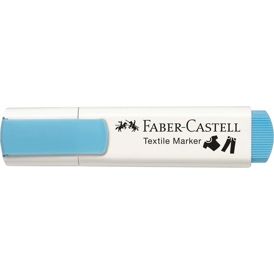 Faber-Castell - Juego de marcadores textiles, 4 colores bebé + 1 negro