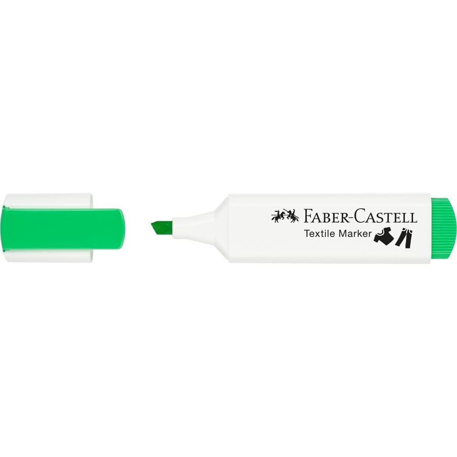 Faber-Castell - Marcador de ropa verde neón