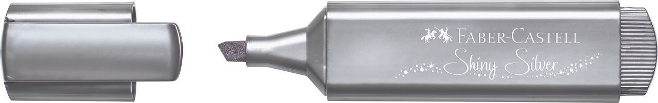 Faber-Castell - Marcador Textliner 46 metálico shiny silver