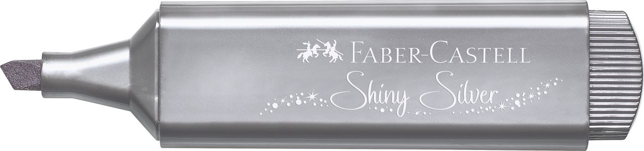 Faber-Castell - Marcador Textliner 46 metálico shiny silver