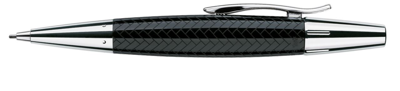 Faber-Castell - Portaminas e-motion resina, trenzado, 1,4 mm, negro