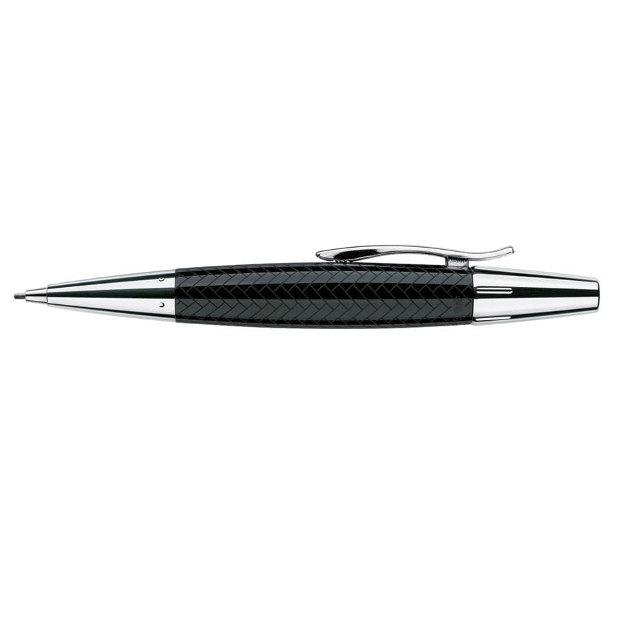Faber-Castell - Portaminas e-motion resina, trenzado, 1,4 mm, negro
