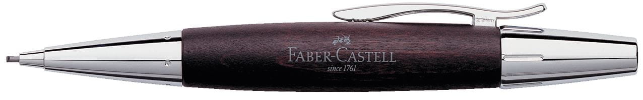 Faber-Castell - Portaminas e-motion madera de peral, 1,4 mm, marrón oscuro