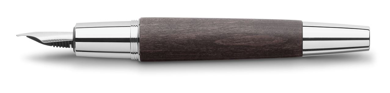 Faber Castell 148220 con cuerpo en madera de peral color negro Pluma estilográfica E-motion trazo M 